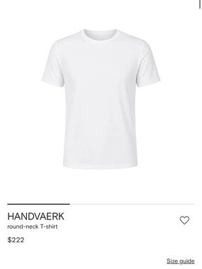 Men’s XL Like NEW White Round-Neck Luxury Short Sleeve Tee